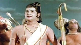 Sampoorna Ramayanam Action Scenes - Fight Between Lakshmana And Meghanatha - Satyanarayana