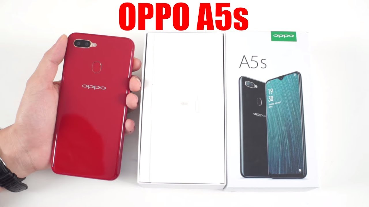 Mở hộp OPPO A5s Pin CỰC TRÂU ngoại hình giống OPPO F9