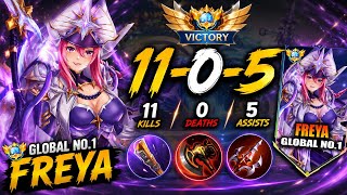 HOW TO PLAY FREYA LIKE A PRO WITH THIS KDA ( NO CROP FULL GAMEPLAY ) FREYA BEST BUILD 2026 - MLBB
