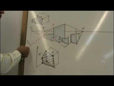 Sombras en perspectiva cónica oblicua de prismas - YouTube