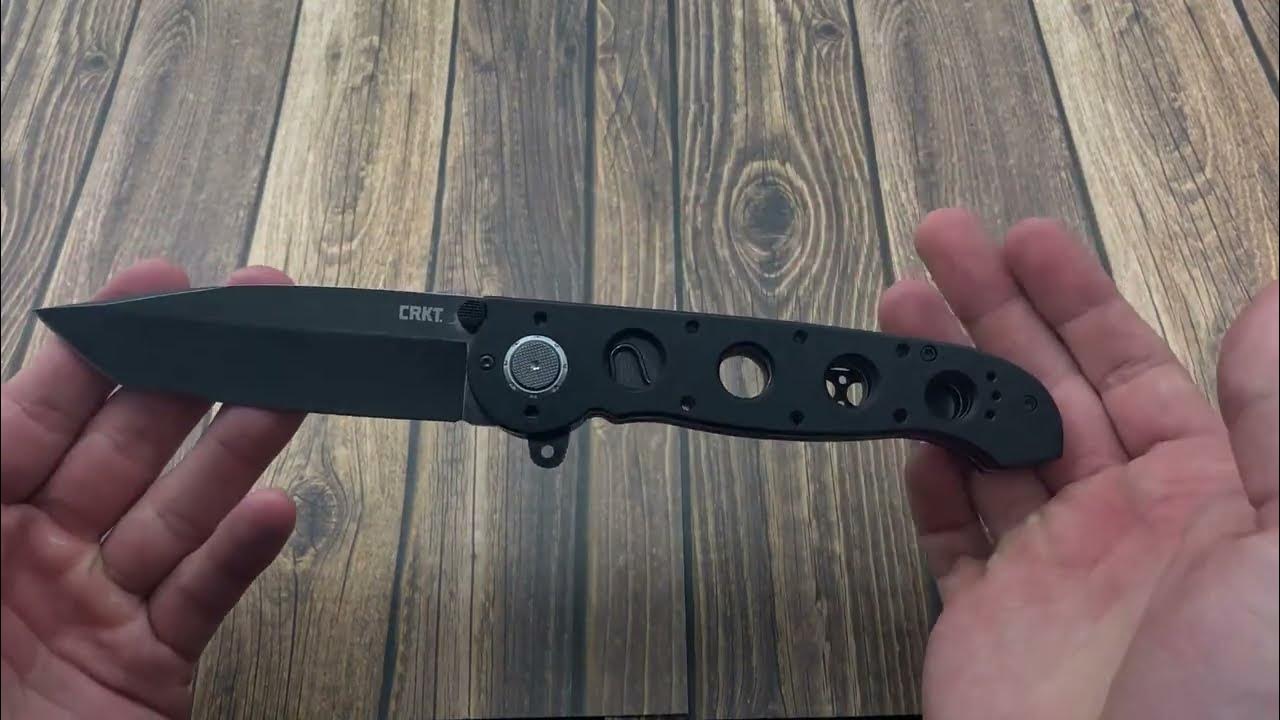 CRKT M1604DB Deadbolt Assist Knife, Black Tanto D2 Blade YouTube
