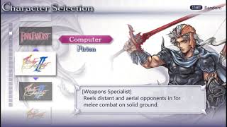Dissidia Final Fantasy tutorial for the blind