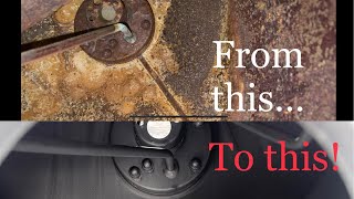 How to remove rust from a motorcycle gas tank and seal it for a new finish