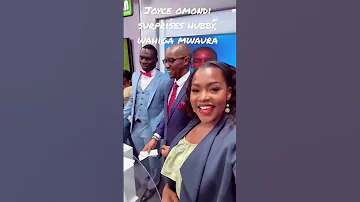 Aaaaaw Joyce Omondi surprises her husband in studio #citizentv #cute #couple #trendingshorts #kenya