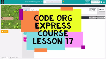 Code.org Lesson 17 - Code Org Express Course Lesson 17 While Loops in Farmer - Course D Lesson 16