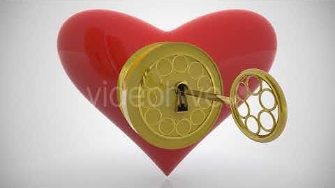 Golden Key - Heart Door Open | Motion Graphics - Envato elements