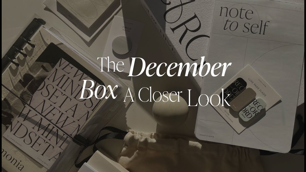 The End of Year Box A Closer Look Cloth & Paper YouTube