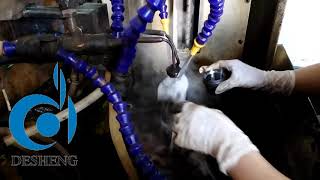 Spherical shell hole quenching