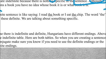 Hungarian indefinite vs definite (11)