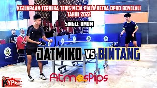 JATMIKO (RF) vs BINTANG (Hebat) 🏓🏓 Single Umum - Piala Ketua DPRD Boyolali