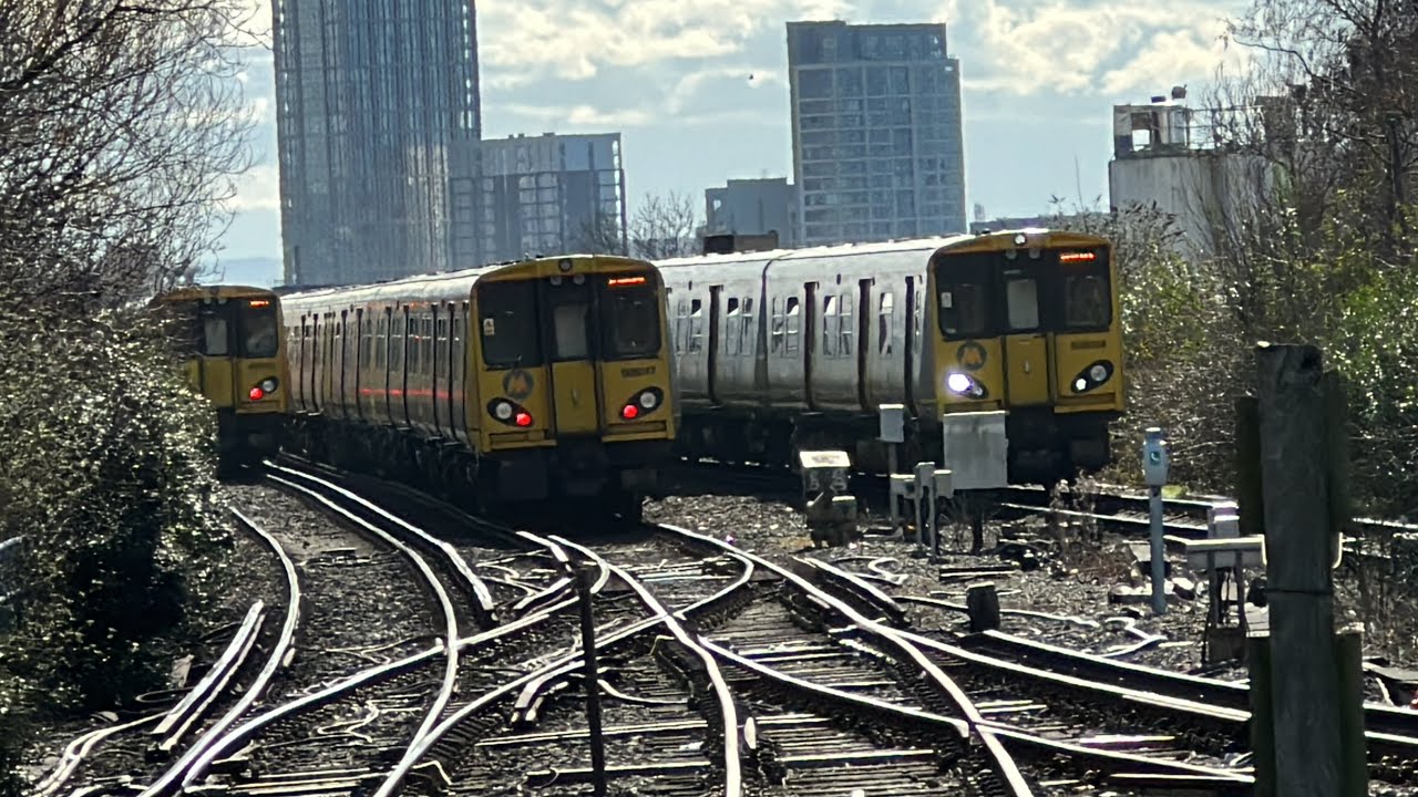 Merseyrail Trains at Sandhills on March 7th 2023