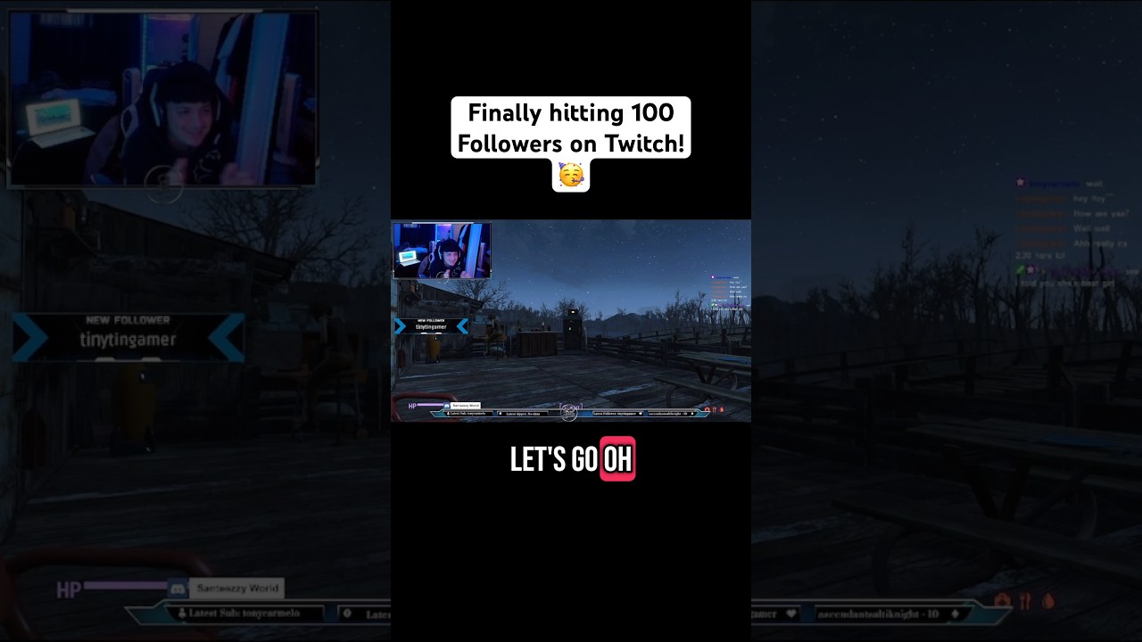 Hit 100 Twitch Followers!🥳 
