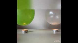 Experiment mit Luftballons und Feuer - Erzieherausbildung an der #BotnangerFachschule