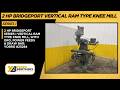 2 HP BRIDGEPORT SERIES I VERTICAL RAM TYPE KNEE MILL, WITH DRO, POWER FEEDS & DRAW BAR: YOBRO #25284