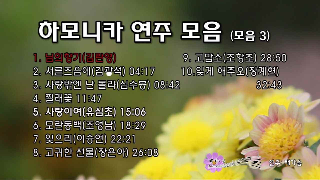 하모니카 연주모음(모음3) #하모니카연속듣기 #하모니카연주곡 #하모니카메들리 #운전할때 듣는곡 #감성깊은 발라드모음 #7080모음 #미스터트롯 #트로트메들리 #트롯트모음 #카페음악