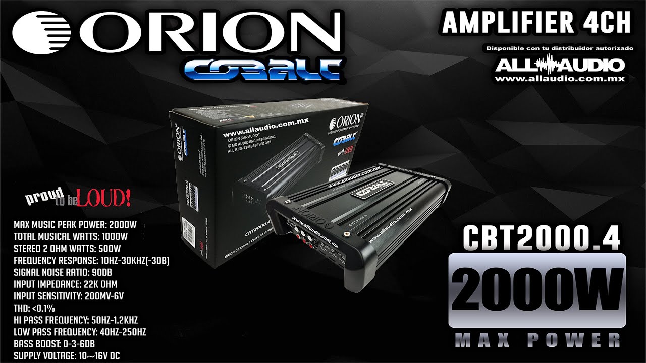 UnBoxing - ORION CBT2000.4 - YouTube