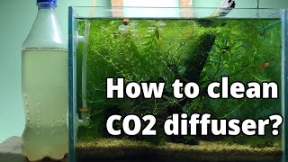 How to Clean Your Fish Tank's CO2 DIFFUSER| CO2 diffuser not bubbling?