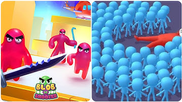 Join Blob Shooter 3d Vs Count Master 3D Who Will Win?  All New Levels Game Mobile Walkthrough iOS,