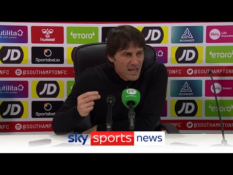 Antonio Conte's press conference rant after Tottenham drew 3-3 with Southampton