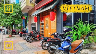 Walking in Vietnam: Nha Trang. Outdoor barbershops spotted. Spontaneous city walk. [4K] 2020