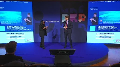 UEFA's social and environmental sustainability approach | Fundamental Rights Forum 2024