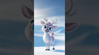 الغزالة القطبية بتعرّف نفسها 🦌❄️