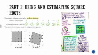 Algebra 1: Section 8- Finding and Estimating Square Roots