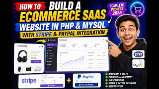 How to Build a ECommerce SaaS Website in PHP & MySQL With Stripe & PayPal Integration in Browser