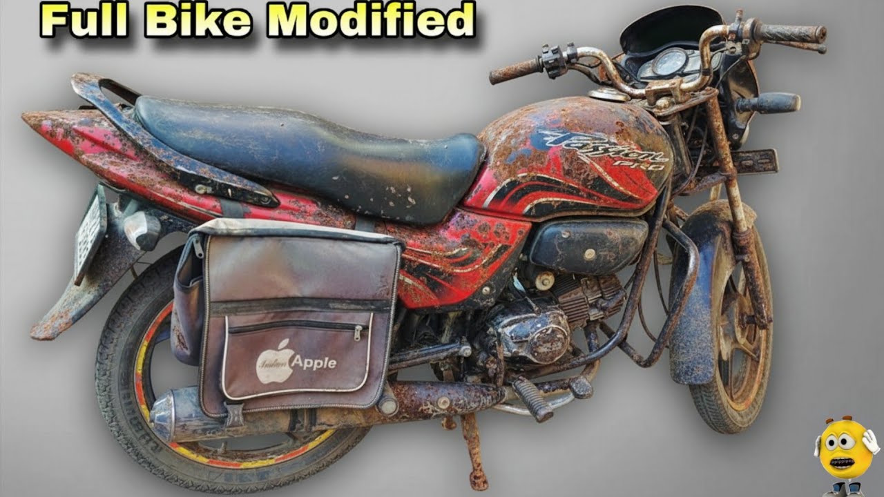15 Years Old Bike Passion Pro Full Modification | Purani Motorcycle Modify | Qamar Bike Restoration