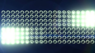 Horizontal Flashing Floodlights With Lens Flare 2   free HD vfx footage