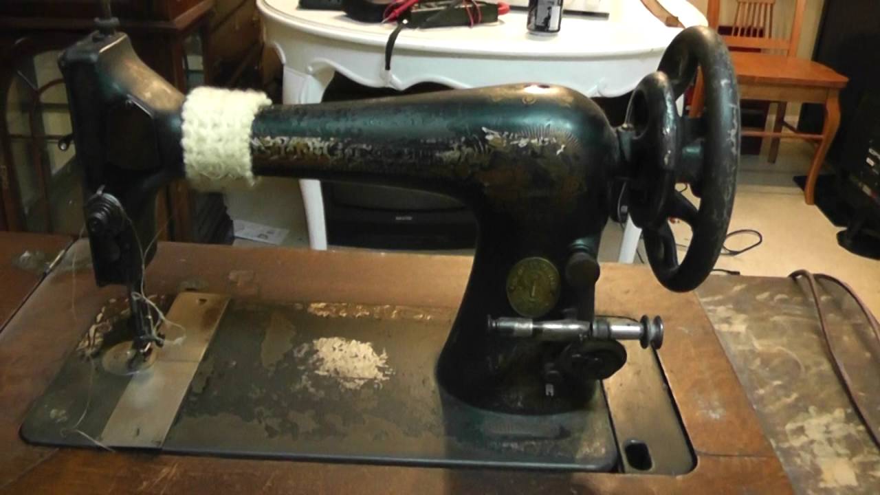 1911 Singer Model 27 Sewing Machine Belt Installation YouTube