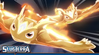 The Gang Travel to the Auroris Mine | Slugterra Compilation