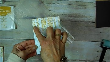 Faux Fall Technique with Woodland Embossing Folder