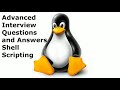 Important Shell Scripting Interview Questions and Answers | Shell Scripting