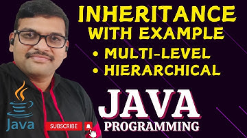 MULTI LEVEL & HIERARCHICAL INHERITANCE - JAVA PROGRAMMING