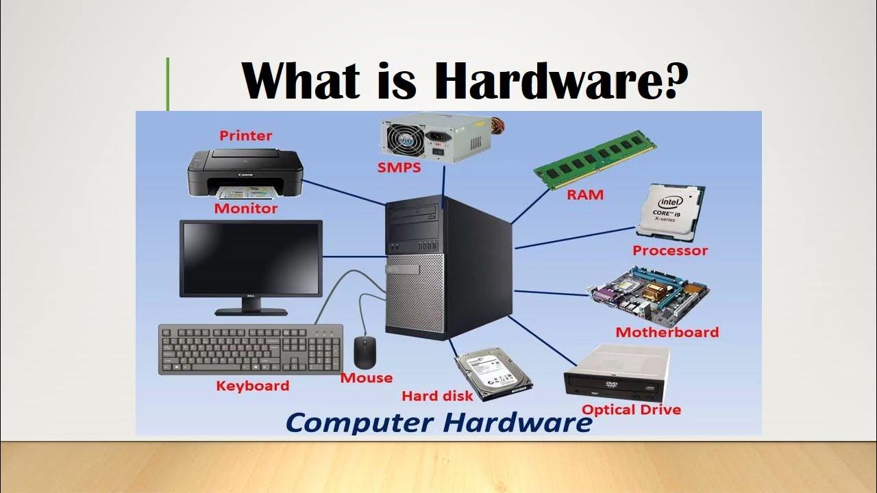 What is Hardware? Type of computer components. hardware computer 