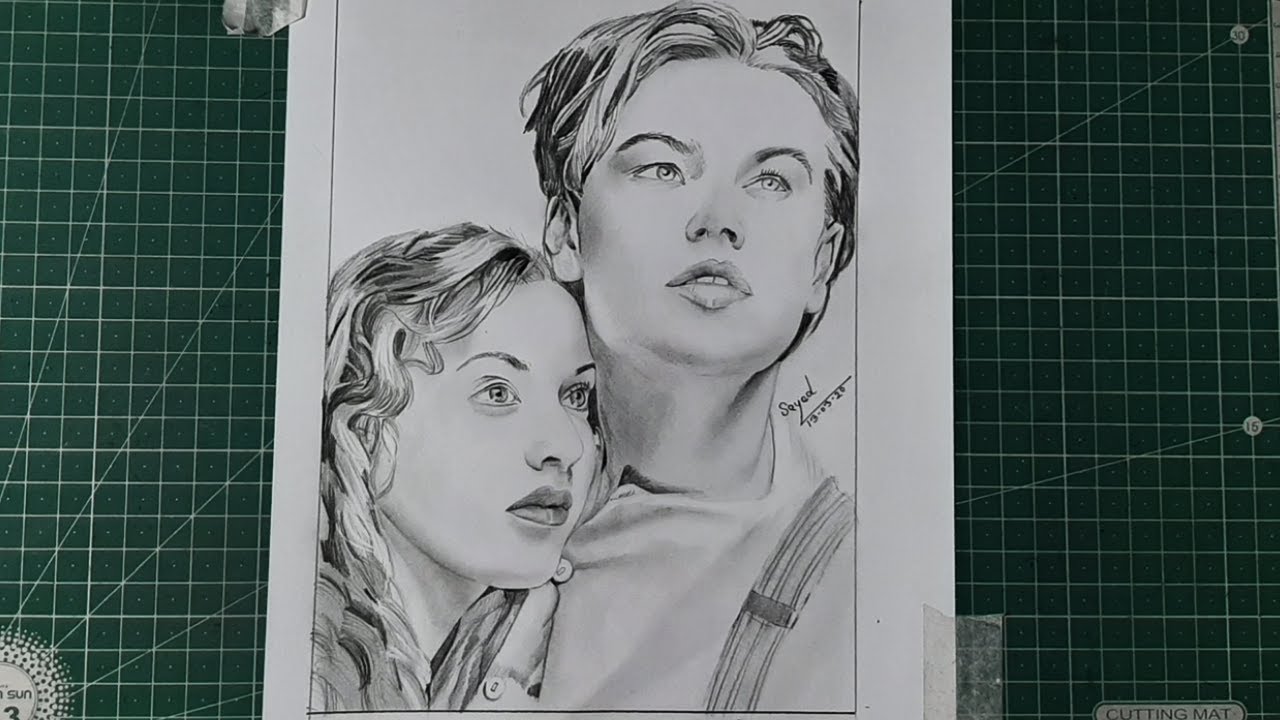 Jack and Rose sketch  Titanic drawing  YouTube