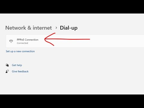 Setup PPPoE connection on Windows 11
