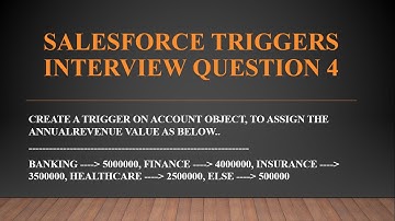 Salesforce Apex Triggers Real Time Interview Question 4