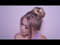 PERFECT HIGH BUN HAIRSTYLE FOR PROM, WEDDING OR PARTY. Step by step hair tutorial for beginners