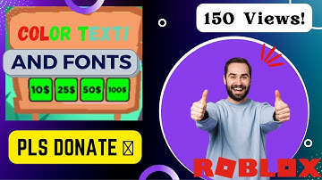 How to Get TEXT COLOR & STYLE (EASY) - Roblox PLS DONATE 💸