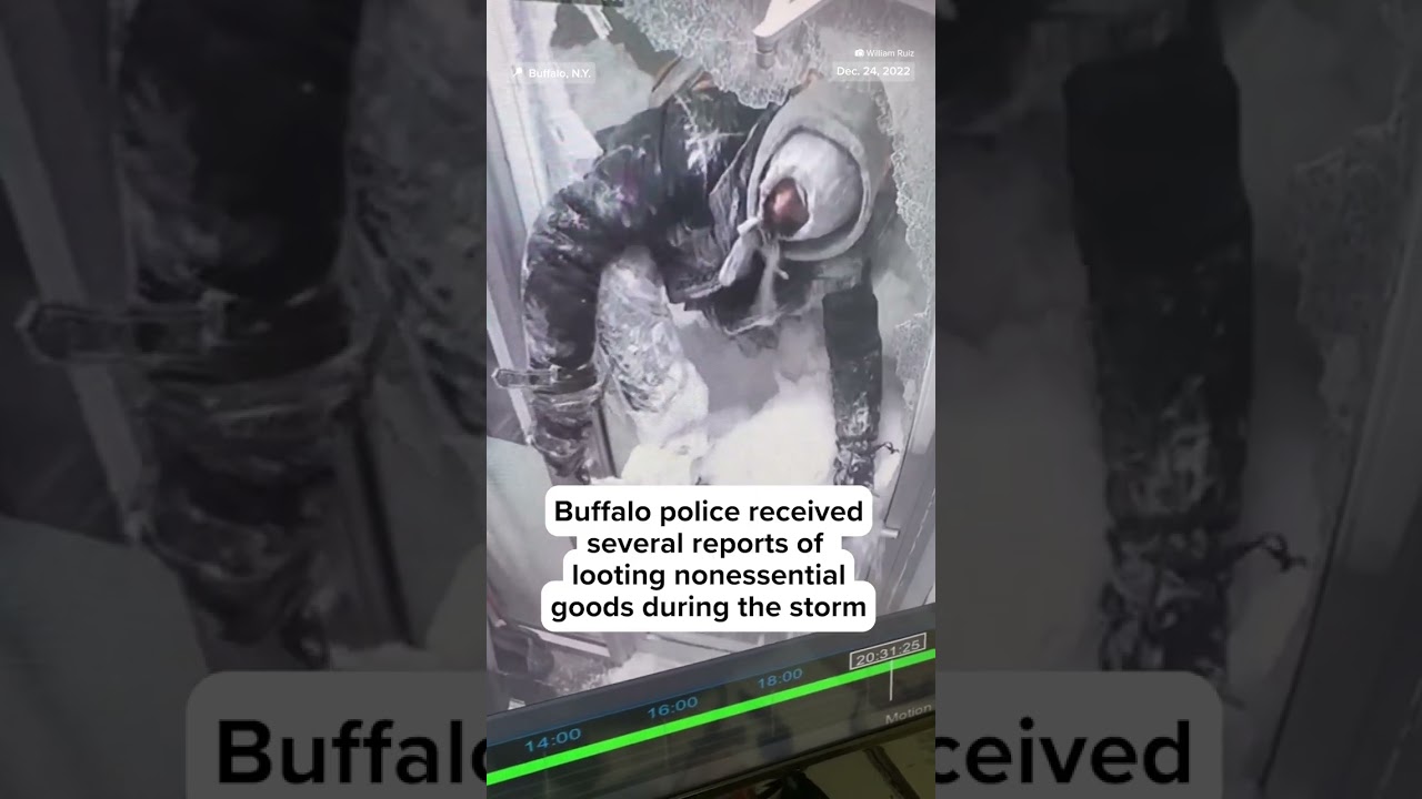 Security footage shows thieves breaking into a #Buffalo liquor store during #blizzard Security footage shows thieves breaking into a #Buffalo liquor store during #blizzard