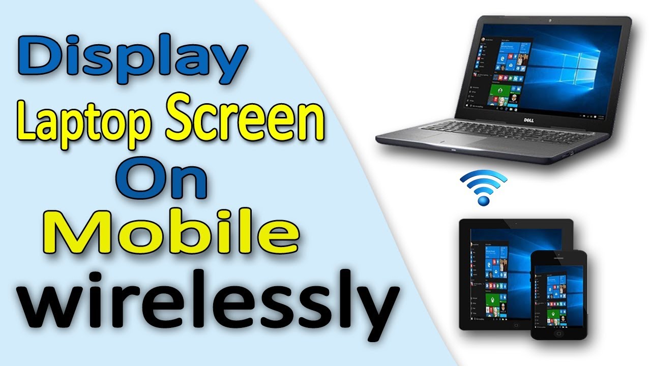 How to display laptop screen on mobile wirelessly CAST Android Phone