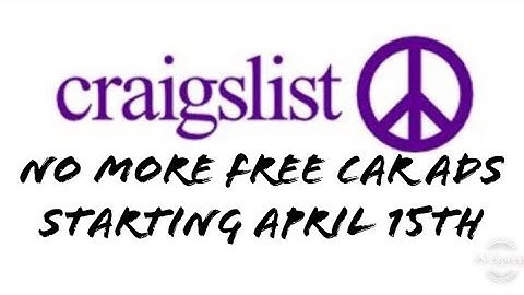 Craigslist To Begin Charging $5 For Private Party Car Ads - What This Means For The Car Hobby