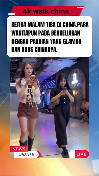 Wanita berjalan dengan Pakaian Yang Gelamor #chinatown #china #shorts #shortsvideo