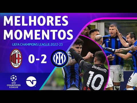 INTER ATROPELA MILAN NO 1º TEMPO E VENCE NA IDA DA SEMIFINAL! MILAN 0 X 2 INTER DE MILÃO | CHAMPIONS