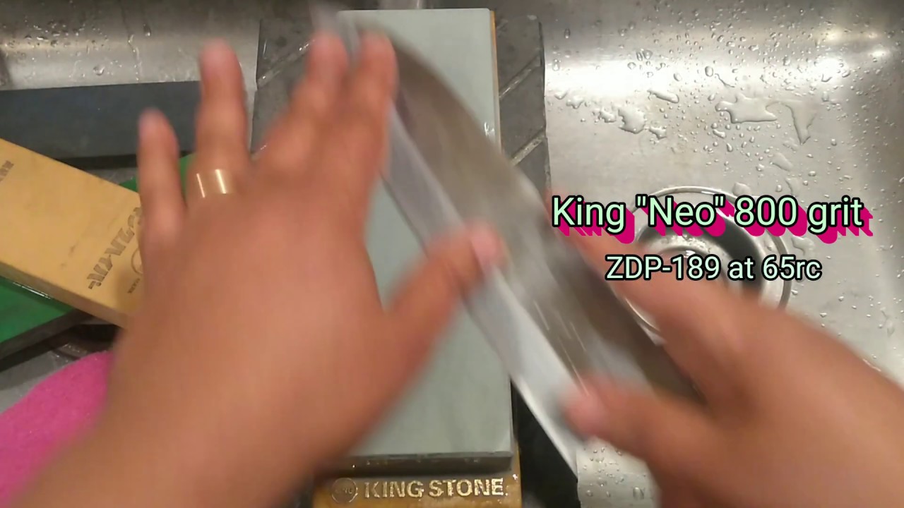 King Neo Waterstone Sharpening ZDP189 YouTube