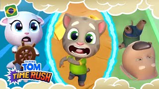 🤣 Momentos Engraçados No Talking Tom Time Rush! Novo Jogo