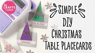 Simple DIY Christmas Table Placecards | AD