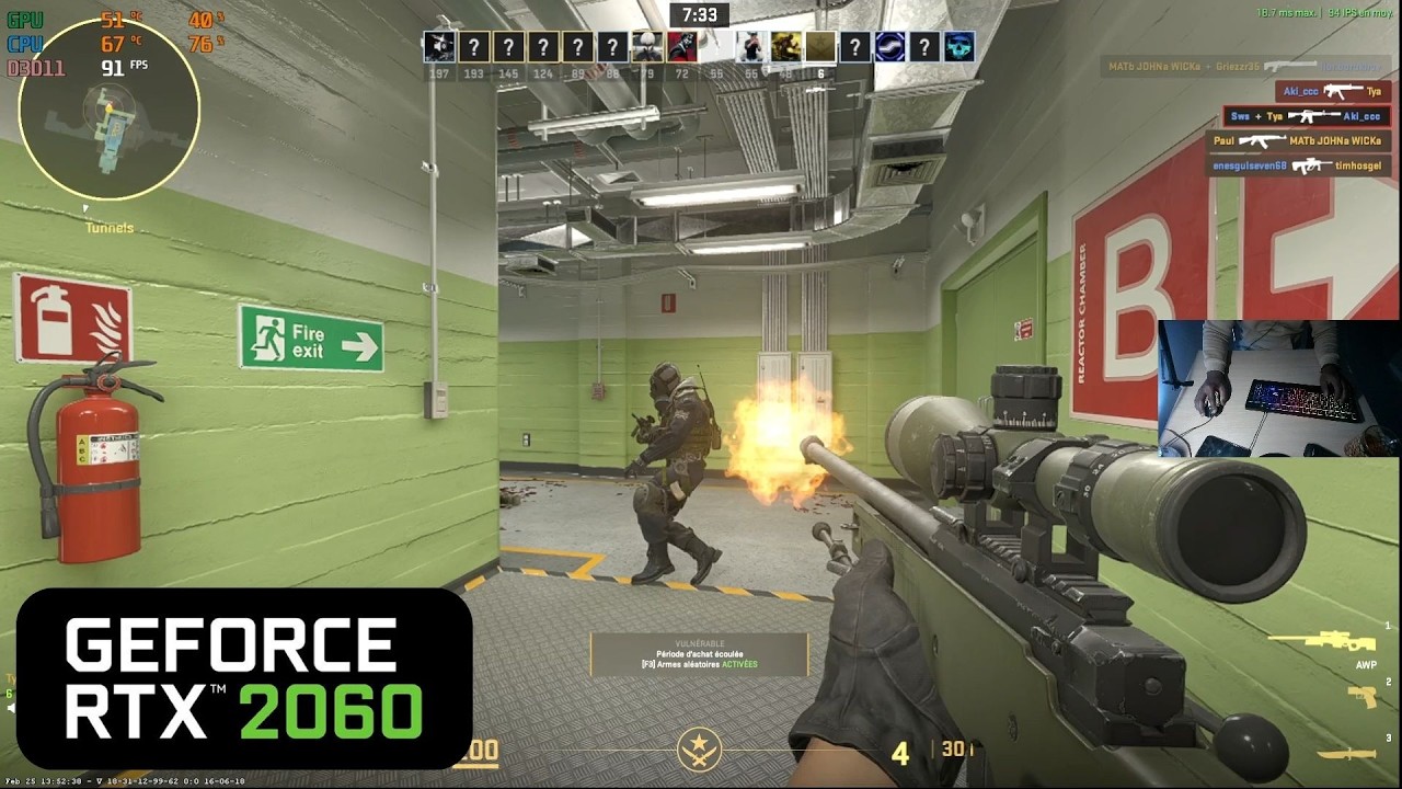 CS2 NUKE GAMEPLAY   RTX 2060 + i7 6700   Handcam Performance 2026